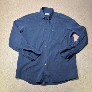 Lacoste Shirt Men's Blue Long Sleeve Button Down Cotton 42 L